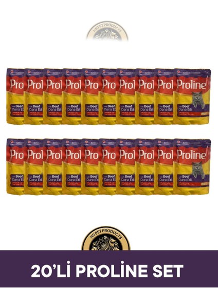 Pouch Dana Etli Yaş Kedi Maması 20X85GR