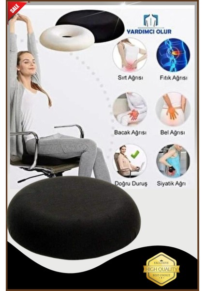 Rahat ve Şık Simit Model Oturma Minderi, Ev ve Ofis Kullanımı Için Ideal