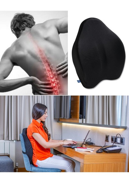 Ortopedik Visco Lüx Bel Yastığı, Büyük Boy, Rahat Uyku Destek