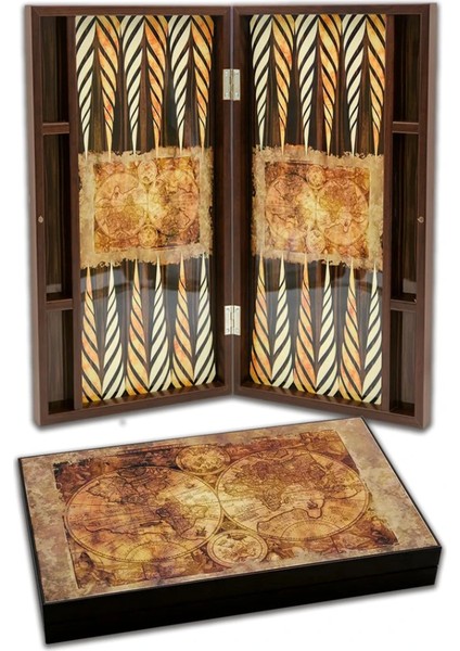 Elegance Glossy Old Map Tavla