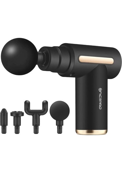 Mini Masaj Tabancası, 6 Seviyeli, Taşınabilir, Yüksek Performans, Type-C