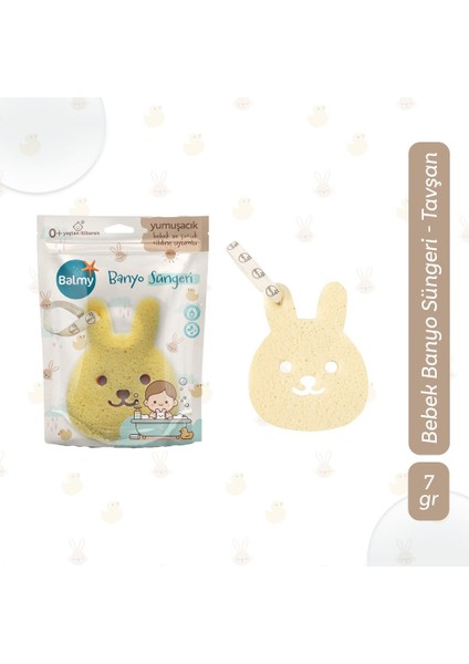 Bebek Banyo Süngeri Seti - Ördek & Tavşan modelleri