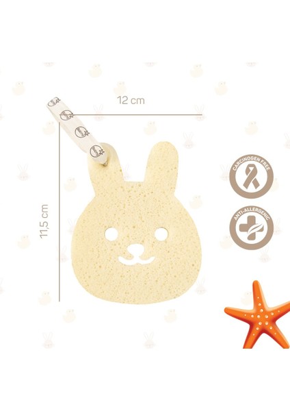 Bebek Banyo Süngeri Seti - Ördek & Tavşan fırsatları