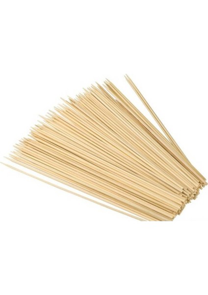 Bambu Çöp Şiş 25 cm – 100’LÜ | Barbekü, Sunum, Parti ve Mutfak Kullanımı Için