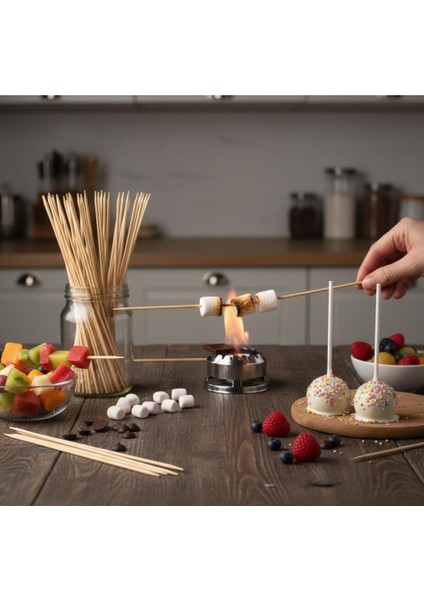 Bambu Çöp Şiş 25 cm – 100’LÜ | Barbekü, Sunum, Parti ve Mutfak Kullanımı Için fırsatları