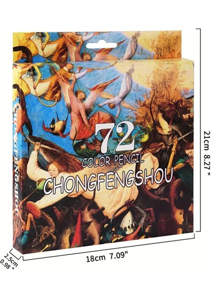 Profesyonel Color Pencil Artist Kuru Boya Kalem Seti 72 Renk Tüm Renkler Yumuşak Çekirdekli Çizim fırsatları