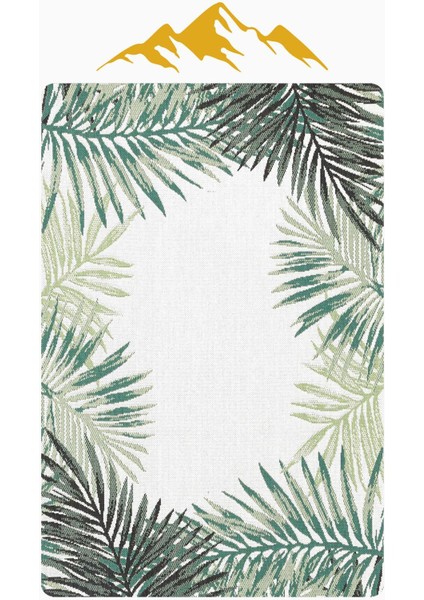 Modern Yaprak Desenli Dijital Baskı Kaymaz Taban Halı H0285 modelleri