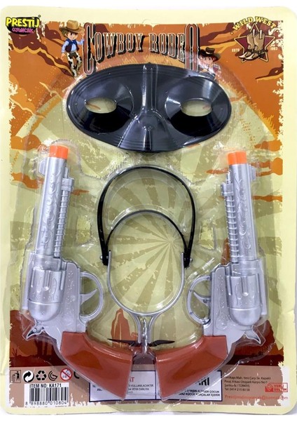 Cowboy Rodeo Mahmuzlu Kartela Kovboy Seti