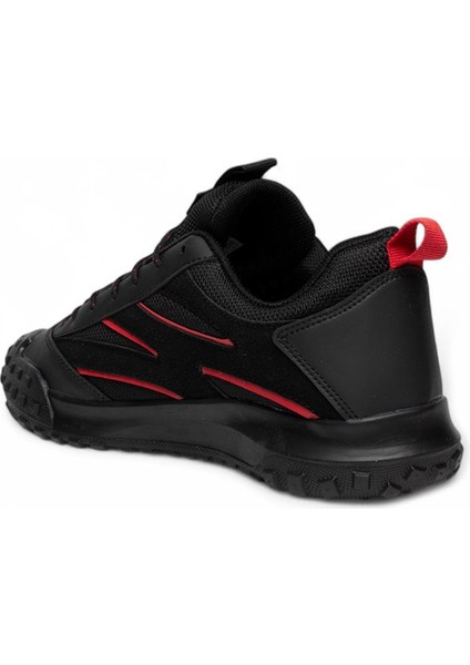 Siyaha Kırmızı Detay Kaymaz Taban Su Geçirmez Erkek Trekking Ayakkabı modelleri