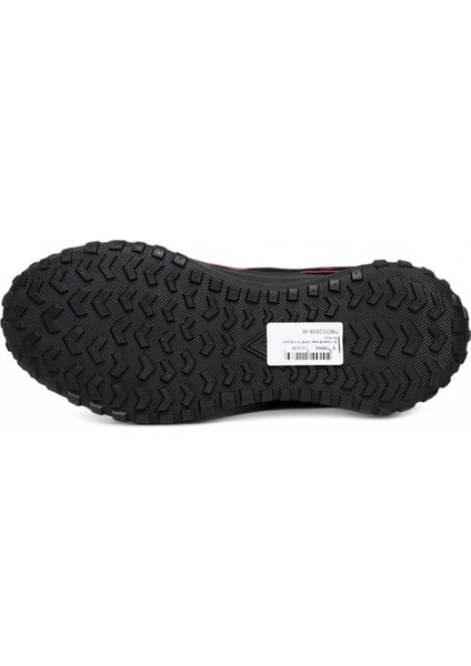 Siyaha Kırmızı Detay Kaymaz Taban Su Geçirmez Erkek Trekking Ayakkabı fırsatları