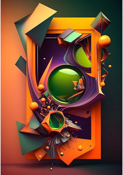 Canlı Akışkan Küreler Kanvas Tablo Duvar Resim fiyatları