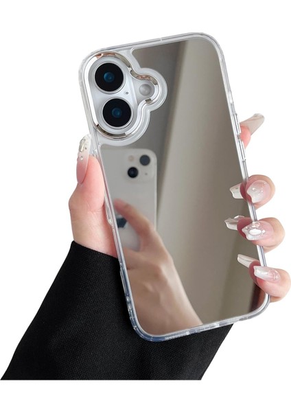 iPhone 17 Uyumlu Aynalı Kılıf Kadınlar Makyaj Tazeleme Darbeye Karşı Dayanıklı Kapak