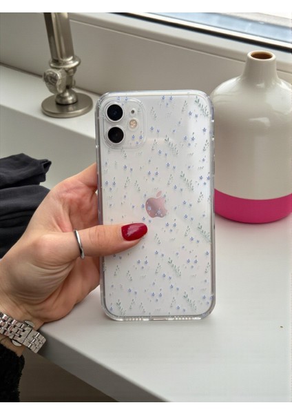 iPhone 11 Uyumlu Şeffaf Çiçek Desenli Yumuşak Kamera Korumalı Silikon Kılıf fiyatları