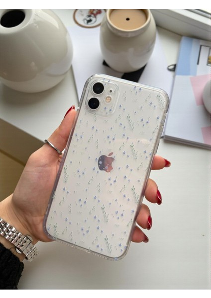 iPhone 11 Uyumlu Şeffaf Çiçek Desenli Yumuşak Kamera Korumalı Silikon Kılıf modelleri