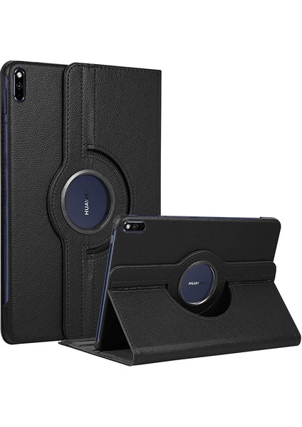 Huawei Matepad 11 Için Kılıf 360 Rotating Stand Deri Siyah [matepad 11 ile Uyumlu Kılıf - Siyah]