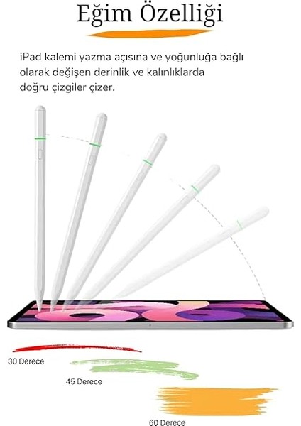 Pencil 11 Nesil 11 2025 A16 M3 Uyumlu Avuçiçi Red Eğim Özellikli Bluetoothlu Dokunmatik Kalem fırsatları