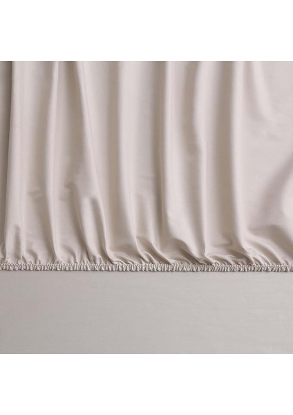 Mix&match Pamuk Saten Queen Size Lastikli Çarşaf Taş