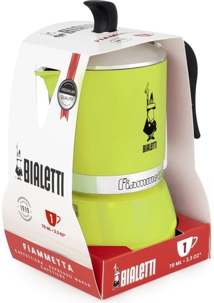 7111 Fiammetta, Kahve Makinesi 1 Fincan, Alüminyum, Electric Lime fırsatları