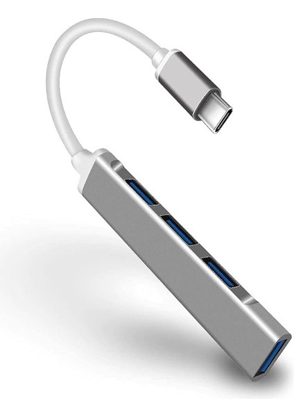 C-809 Macbook Uyumlu Type-C To 4* USB 3.0 Splitter 5 Gbps Çevirici Hub Adaptör