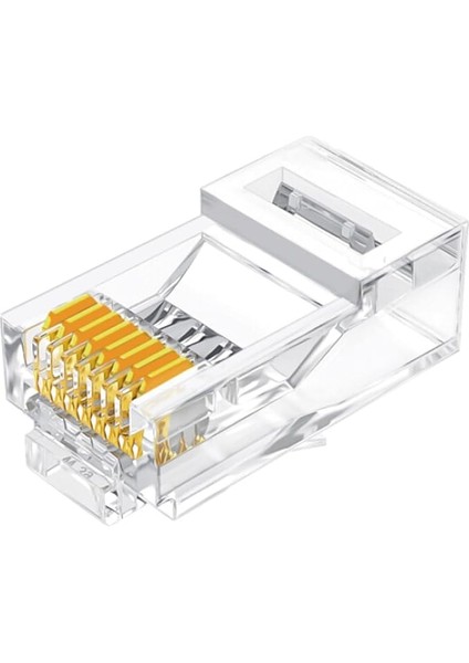 CAT5E RJ45 Jack 8P8C Ethernet Konnektörü Altın Kaplama 102 Adet