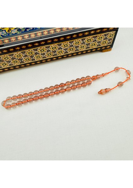 Su Rengi Blok Zar Kehribar Bürokrat Boy Tespih