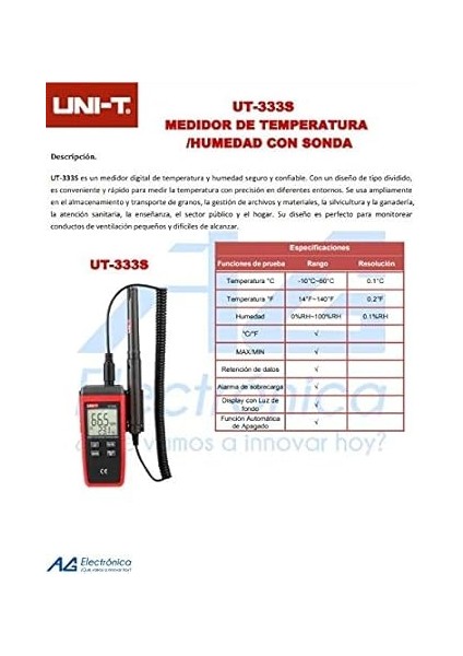 Ut 333S Mini Isı Nem Ölçer -10/+60 Derece fiyatları