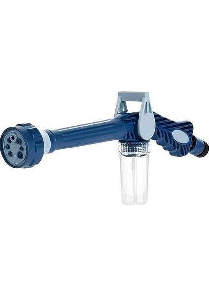 Sulama Araç Yıkama Köpürtme Tabancası 8 Fonksiyonlu Deterjan Hazneli Hortum Bağlantılı 1 Adet