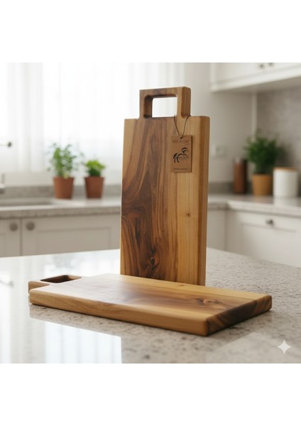 Ceviz Ağacı Doğal Kesme Tahtası, Doğrama Tahtası Tek Parça, Sunum Tahtası modelleri