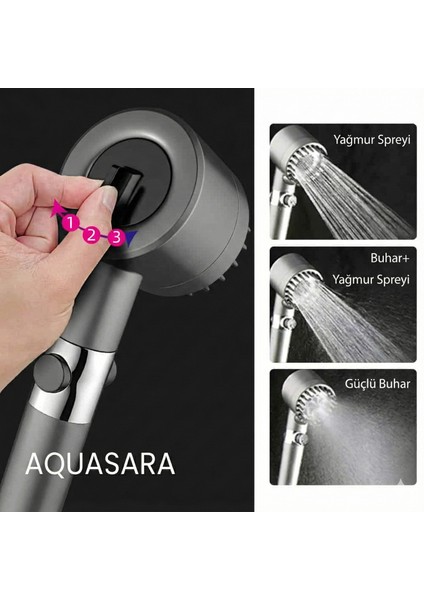 Filtreli Duş Başlığı Yedek Filtre Hediyeli (5 Adet) Klor ve Kireç Önleyici, Yüksek Basınçlı fırsatları