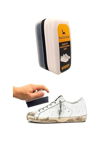 Deer 2 Adet Fast Clean Leke ve Kir Ayakkabı Temizleme Süngeri Spor Ayakkabı Temizleme Köpüğü fiyatları