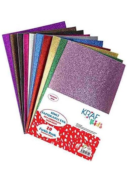 kıds eva 20x30 2 mm simli yapışkanlı 10'lu kargo