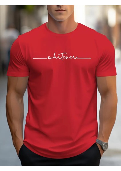 Mbdmbd Erkek Modası Yazlık Kısa Kollu Yuvarlak Yaka Spor T-Shirt