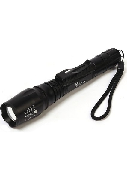 F-9010 20W LED Su Geçirmez Taktik Aparatlı Kamp Avcılık Şarjlı El Feneri
