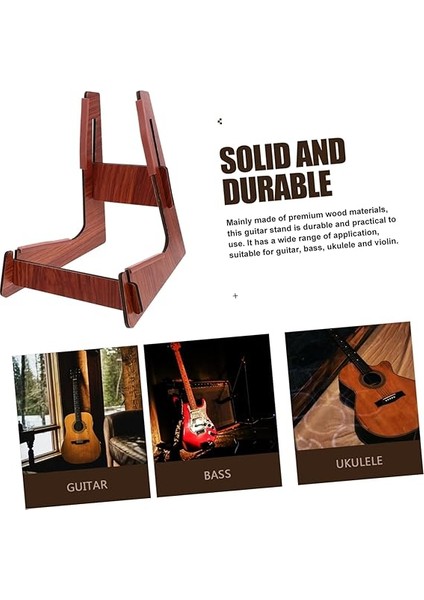 Ahşap Gitar Standı Katlanır Zemin Gitar Ukulele ve Mandolin Için Taşınabilir Müzik Aleti Rafı Ev ve Mağaza Kullanımı modelleri
