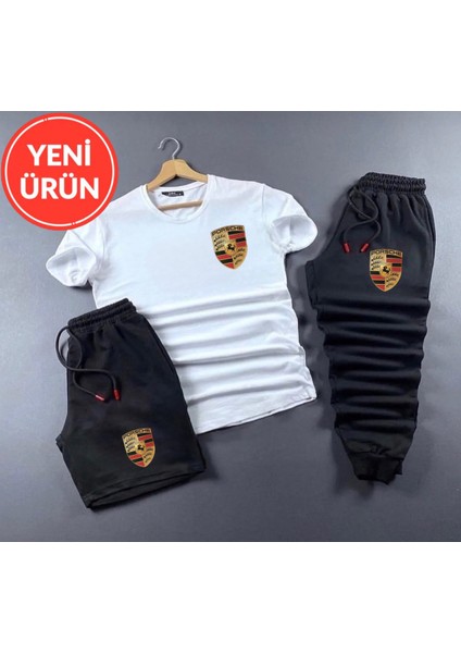 Yeni Sezon 3lü Şortlu Eşofman Takımı