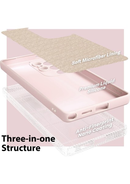 Samsung S25 Ultra Uyumlu Pembe Lansman Seri Liquid Silikon Kılıf, Darbe Emici Yumuşak Koruyucu Kapak modelleri