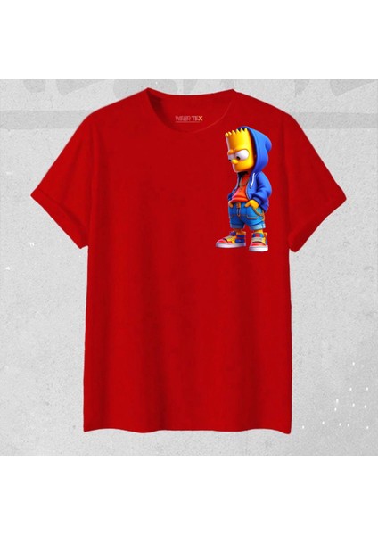 Unisex Oversize Efsane Yeni Sezon Simson Baskılı 1 Adet T-Shirt