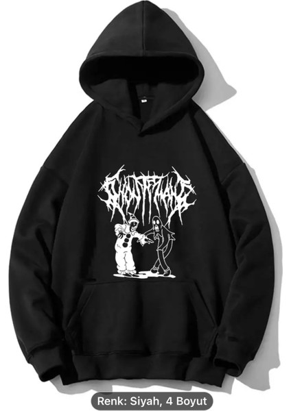 Şimşek Rahat Kesim Tam Fermuarlı Grafik Desenli Sweatshirt