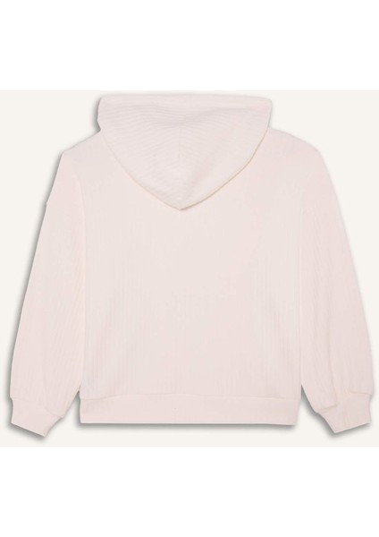 Kız Çocuk 2'li Takım Kapüşonlu Sweatshirt Eşofman Altı F4289A825WN