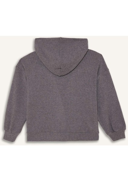 Kız Çocuk 2'li Takım Kapüşonlu Sweatshirt Eşofman Altı F3542A825WN