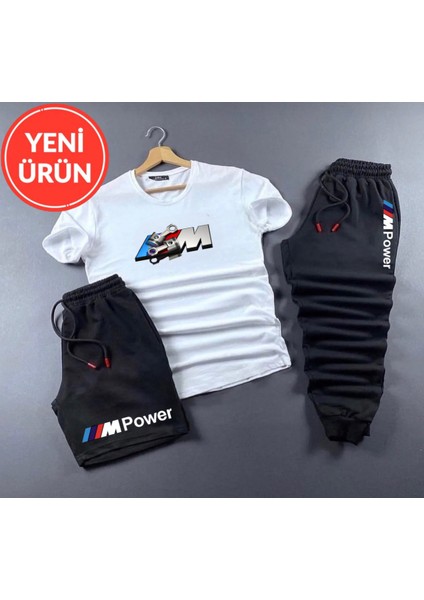 The Orginals Araç Logo Özel Tasarım 3lü Şort-Eşofman-Thşört Eşofman Takımı