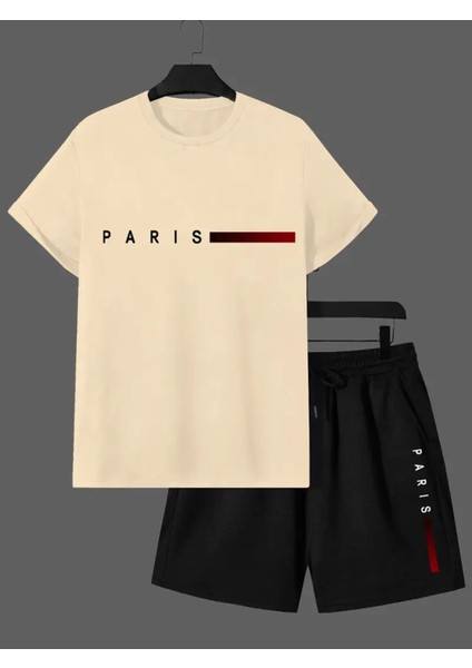 Erkek Paris Logolu Rahat Spor Takım