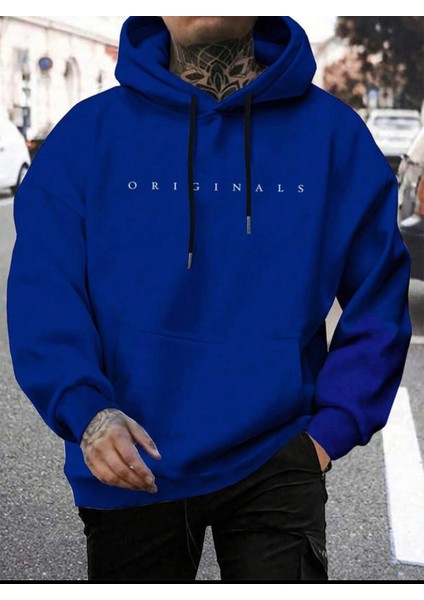 Originals Baskılı Geniş Kesim 3 Iplik Sweatshirt