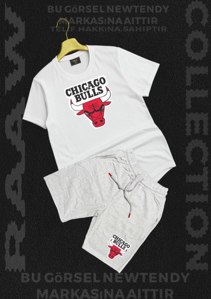 Chigago Bulls Thşört - Penye Şort 2li Taraftar Kombin Set