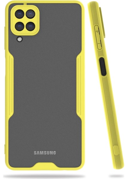 Samsung Galaxy A22 Kılıf Platin Silikon - Sarı