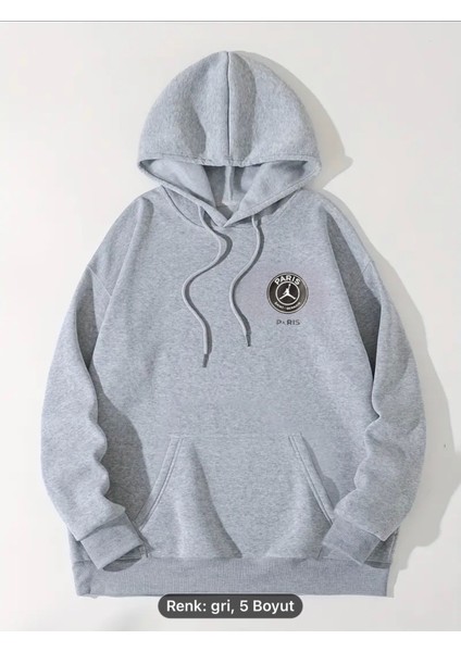 Kapüşonlu Kanguru Cepli Özel Tasarım Thejorparis Baskılı Tüylenmez Solmaz Kanguru Sweatshirt