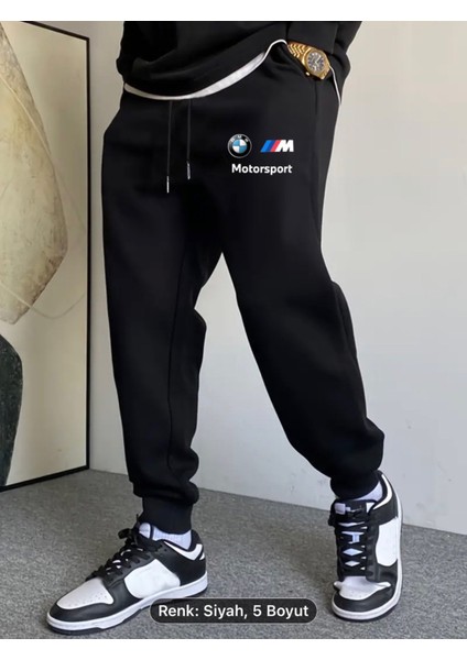 Eşofman Altı Içi Polarlı Mevsimlik Bmwmotorsport Baskılı