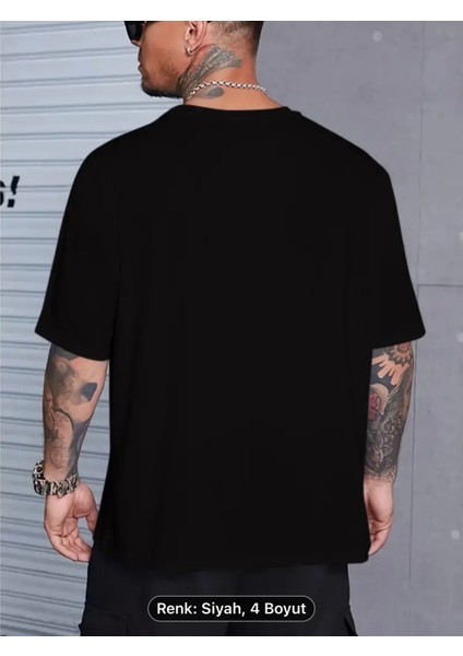 Erkekler Için Rahat Tenis Kulübü Grafikli Tişört - Bol Kesim, Nefes Alabilen Polyester, Vintage