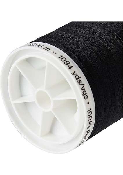 Enthältl Gewinde, Polyester, Schwarz, 1000 M fiyatları