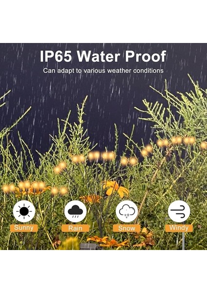 Firefly Solar Pathway Lights, 2 Adet Dış Mekan Aydınlatması, Ateş Böceği Işığı, Led, Su Geçirmez, Sallanan Bahçe Lambası, Yıldızlı Gökyüzü, Avlu, Veranda, Güneş Enerjili Bahçe Dekorasyon Lambaları indirimleri